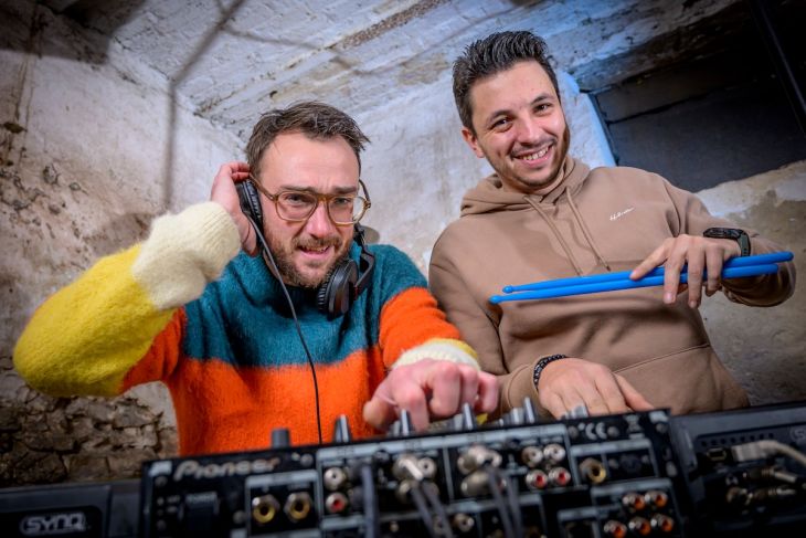 DJ Junior en Christopher Planckaert DJ Junior en Christopher Planckaert