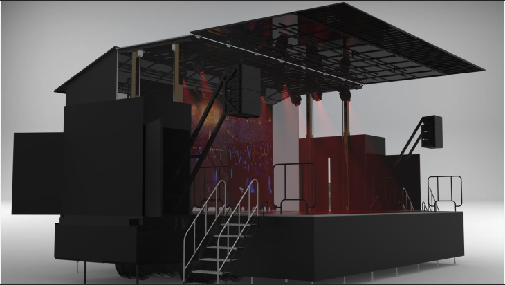 Mobiel Podium • Podiumtrailer 6 Mobiel Podium • Podiumtrailer 6