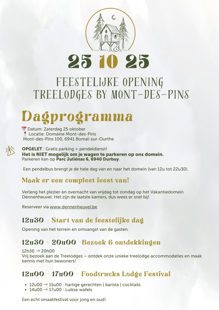 Feestelijke opening Treelodges Feestelijke opening Treelodges